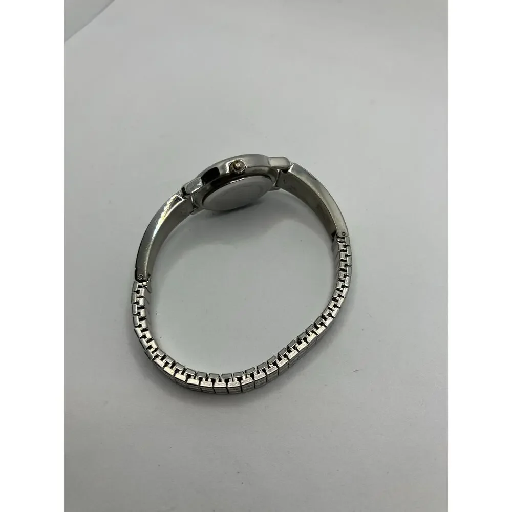 GENEVA Silver Tone Women's Watch Celtic Whimsy‎ Analog Stretch Band Quartz